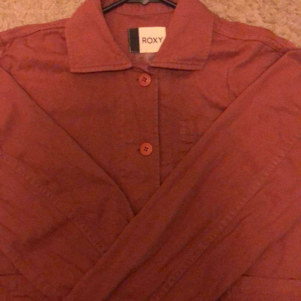 burgundy jacket